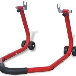 Garageuitrusting & Gereedschap*vidaXL Motorfiets achterwiel standaard rood