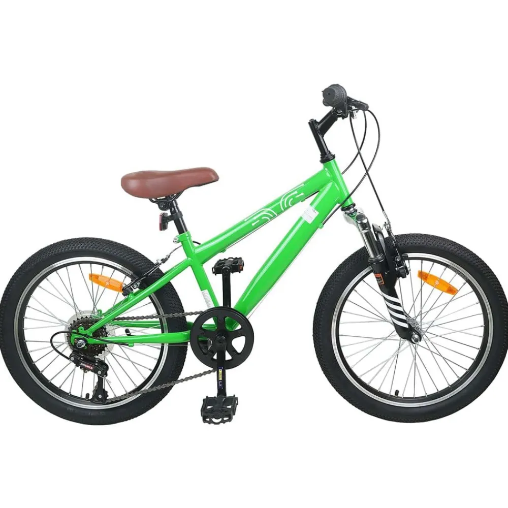 Buitensport*vidaXL Mountainbike 20 Inch 6-Snelheid voor 5-8 jaar oud Groen