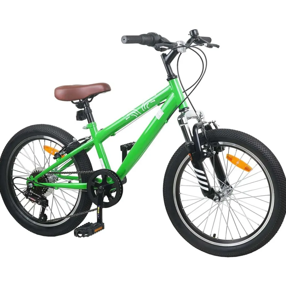 Buitensport*vidaXL Mountainbike 20 Inch 6-Snelheid voor 5-8 jaar oud Groen