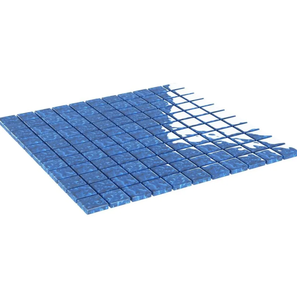 Bouwmaterialen*vidaXL Mozaïek Tegel 11 pcs 50 x 50 cm Glas Blauw