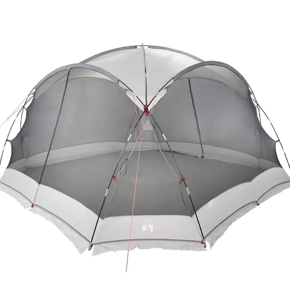 Buitensport*vidaXL Muskietentent 434 x 434 x 230 cm Polyester en Glasvezel Grijs