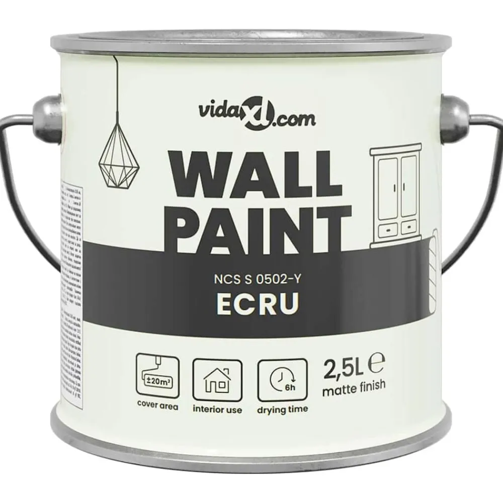 Muurverf Bruin 2,5 L Wandprint>vidaXL Online