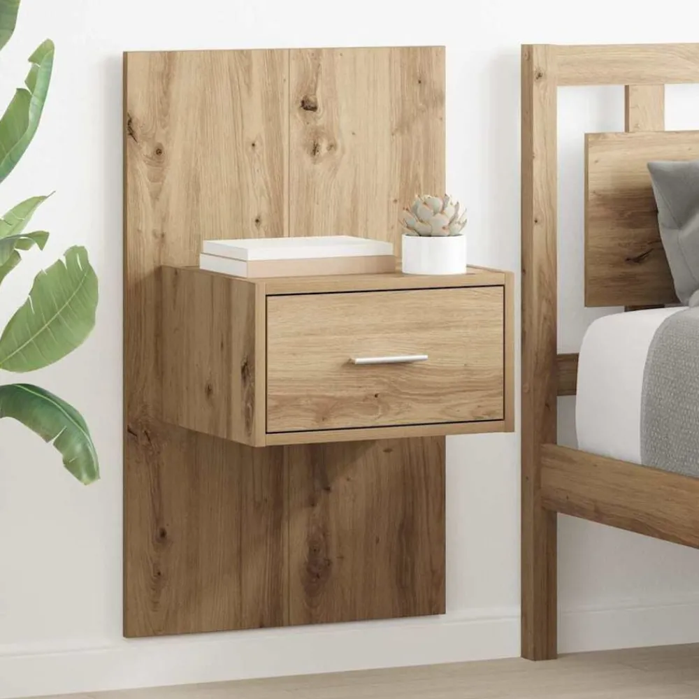 Nachtkastje 2 pcs Artisan Eiken 50 x 32,5 x 80cm Bewerkt hout>vidaXL New