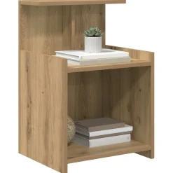 Nachtkastje Artisan Eiken 40 x 35 x 60 cm Bewerkt hout><noscript><img width=
