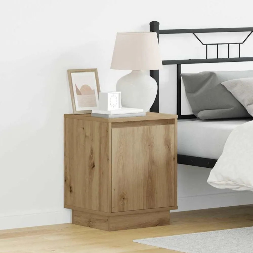 Nachtkastje Artisan Eiken 39 x 34,5 x 50 cm Bewerkt hout>vidaXL Best
