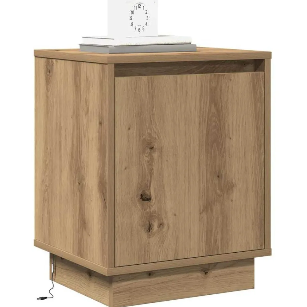 Nachtkastje Artisan Eiken 39 x 34,5 x 50 cm Bewerkt hout>vidaXL Best