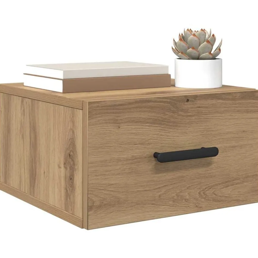 Nachtkastje Artisan Eiken 35 x 35 x 20 cm Bewerkt hout>vidaXL Sale