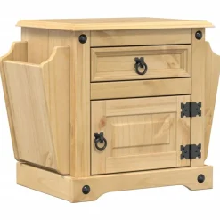 Nachtkastje Corona 45x35x47,5 cm massief grenenhout>vidaXL Hot
