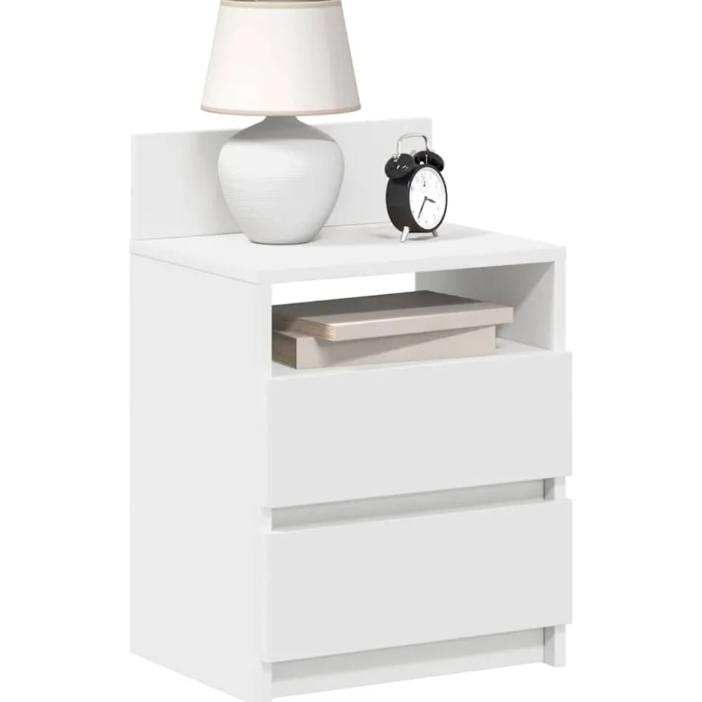 Nachtkastje met 2 lades 40x33x60 cm>vidaXL Discount