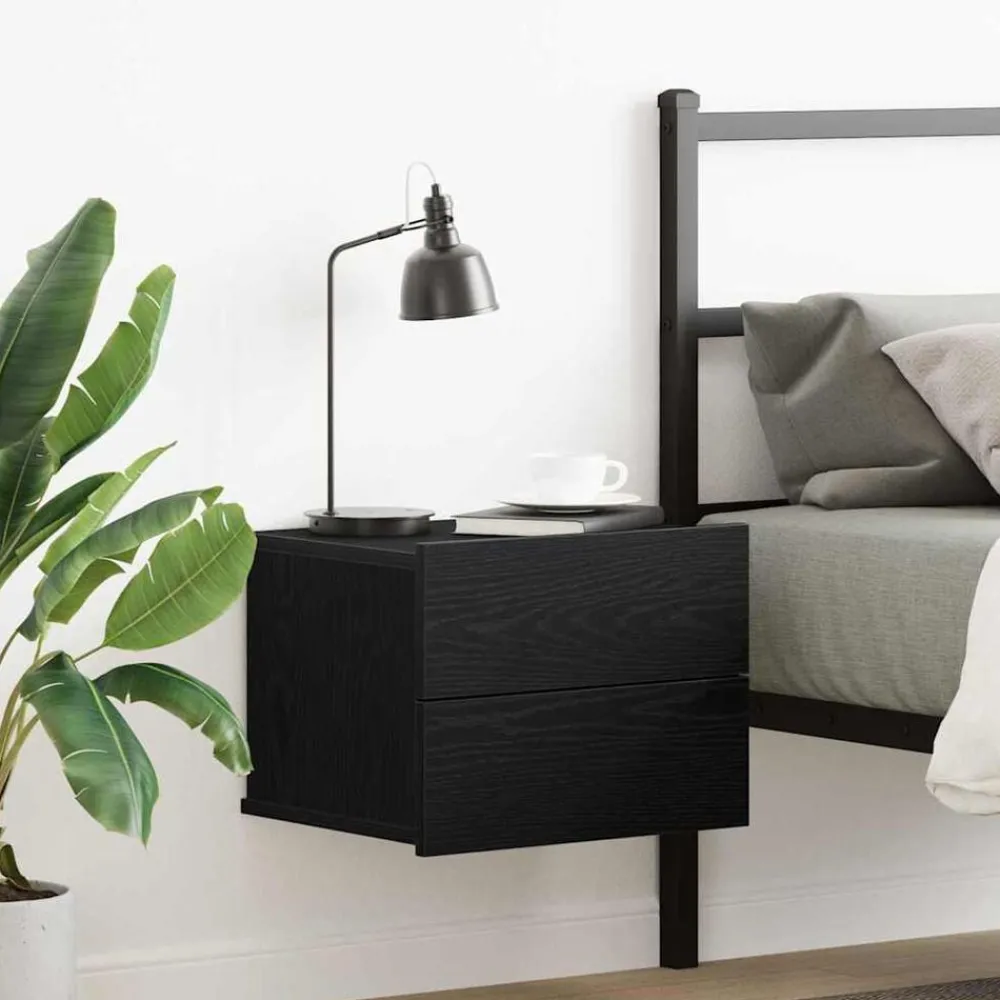Nachtkastje met lade 40 x 30 x 30 cm Bewerkt hout>vidaXL Clearance