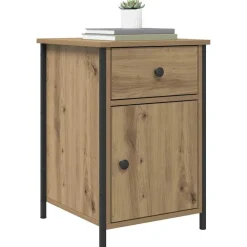 Nachtkastje met lade Artisan Eiken 40 x 42 x 60 cm Bewerkt hout><noscript><img width=