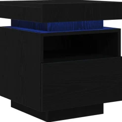 Nachtkastje met lade 40 x 39 x 48,5 cm Bewerkt hout>vidaXL Outlet