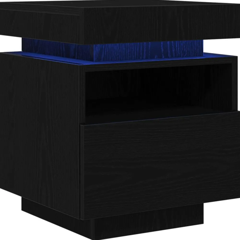 Nachtkastje met lade 40 x 39 x 48,5 cm Bewerkt hout>vidaXL Outlet