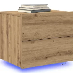 Nachtkastje met lade Artisan Eiken 50 x 39 x 41 cm Bewerkt hout><noscript><img width=