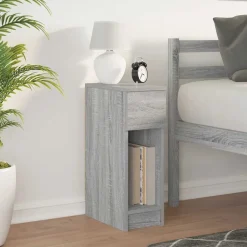 Nachtkastje met lade 20x36x60 cm eikenkleurig><noscript><img width=
