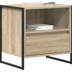 Nachtkastje met lade Sonoma 50 x 39,5 x 50 cm Bewerkt hout><noscript><img width=