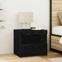 Nachtkastje met lade 50 x 40 x 45 cm Bewerkt hout>vidaXL Online