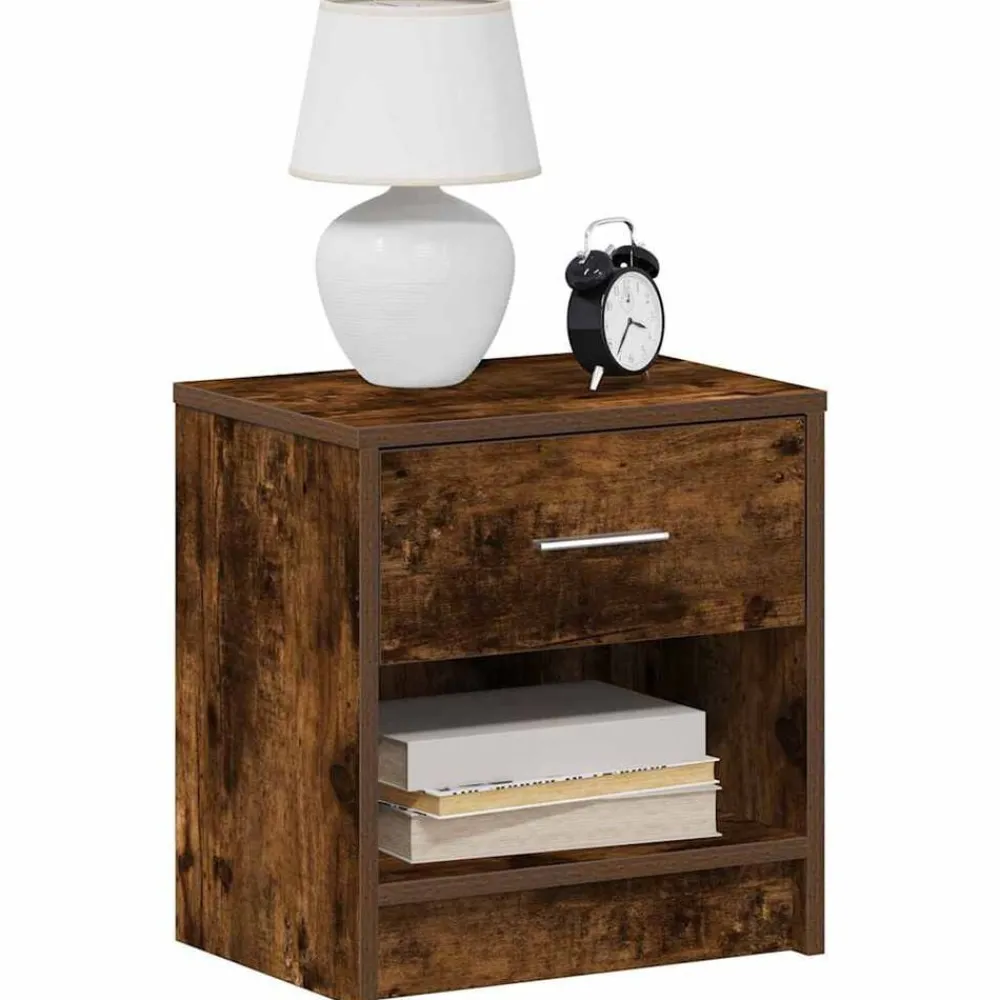 Nachtkastje met lade 39x28x41 cm kleurig>vidaXL Online