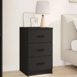 Nachtkastje met lade 38 x 38 x 66 cm Bewerkt hout>vidaXL Outlet