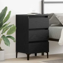 Nachtkastje met lade 40 x 35 x 69 cm Bewerkt hout>vidaXL Sale