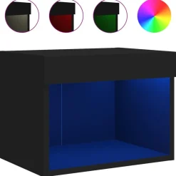 Nachtkastje met LED's wandgemonteerd>vidaXL Clearance