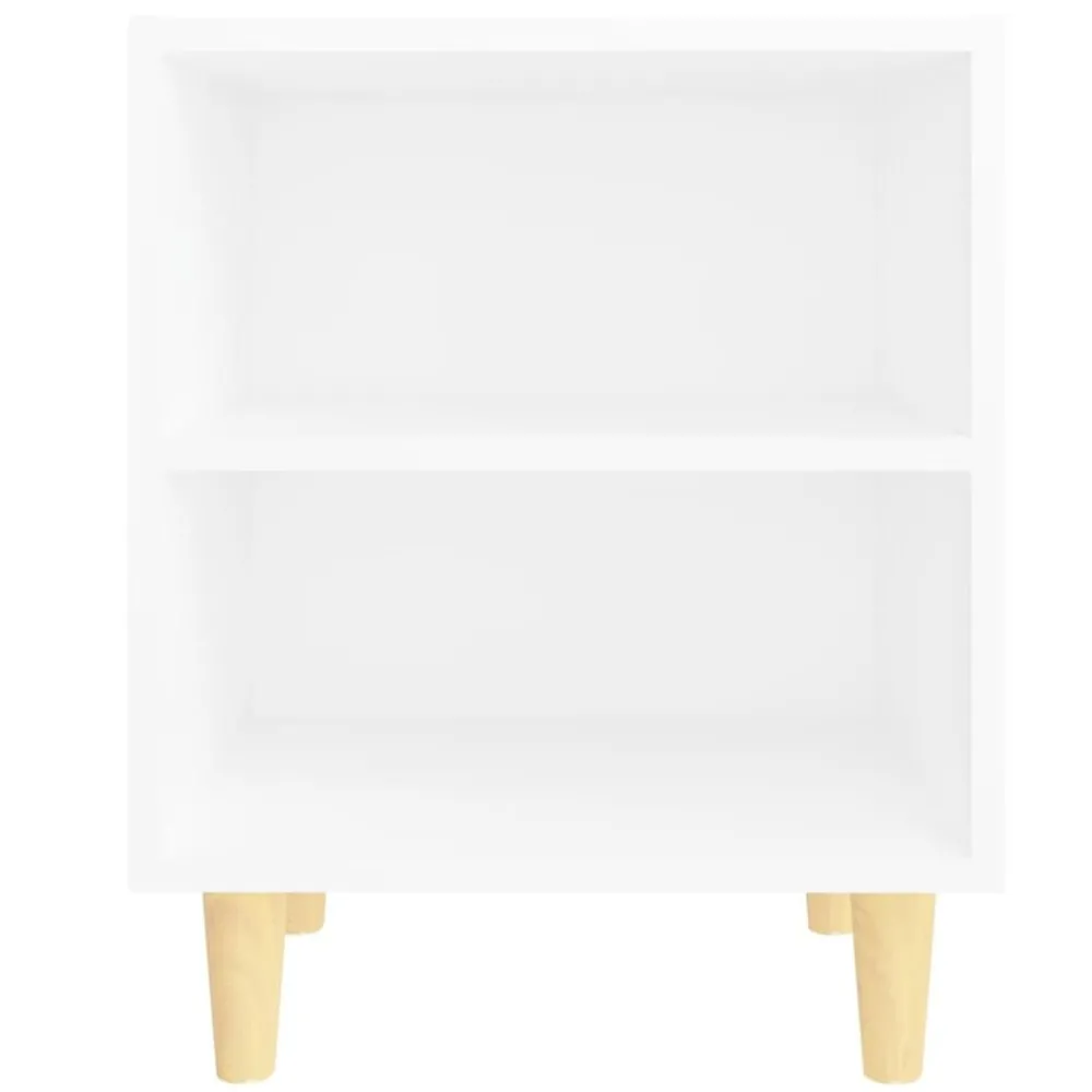 Nachtkastje met massief houten poten 40x30x50 cm>vidaXL Best