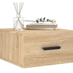 Kasten & Opbergmeubelen*vidaXL Nachtkastje wandgemonteerd 35x35x20 cm kleurig Sonoma eiken