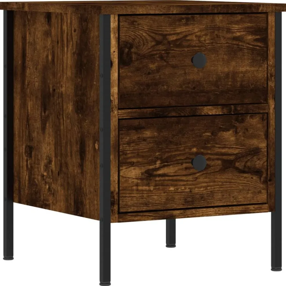 Nachtkastje 40x42x50 cm bewerkt hout kleurig>vidaXL Hot