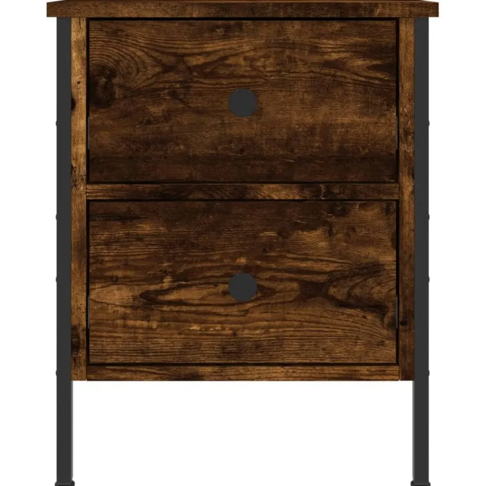 Nachtkastje 40x42x50 cm bewerkt hout kleurig>vidaXL Hot