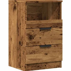 Tafels*vidaXL Nachtkastje 40x36x65 cm bewerkt hout kleurig Oud hout
