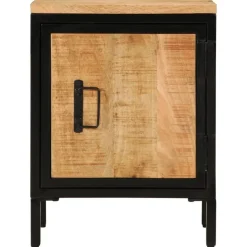 Tafels*vidaXL Nachtkastje 40x30x52,5 cm massief ruw mangohout
