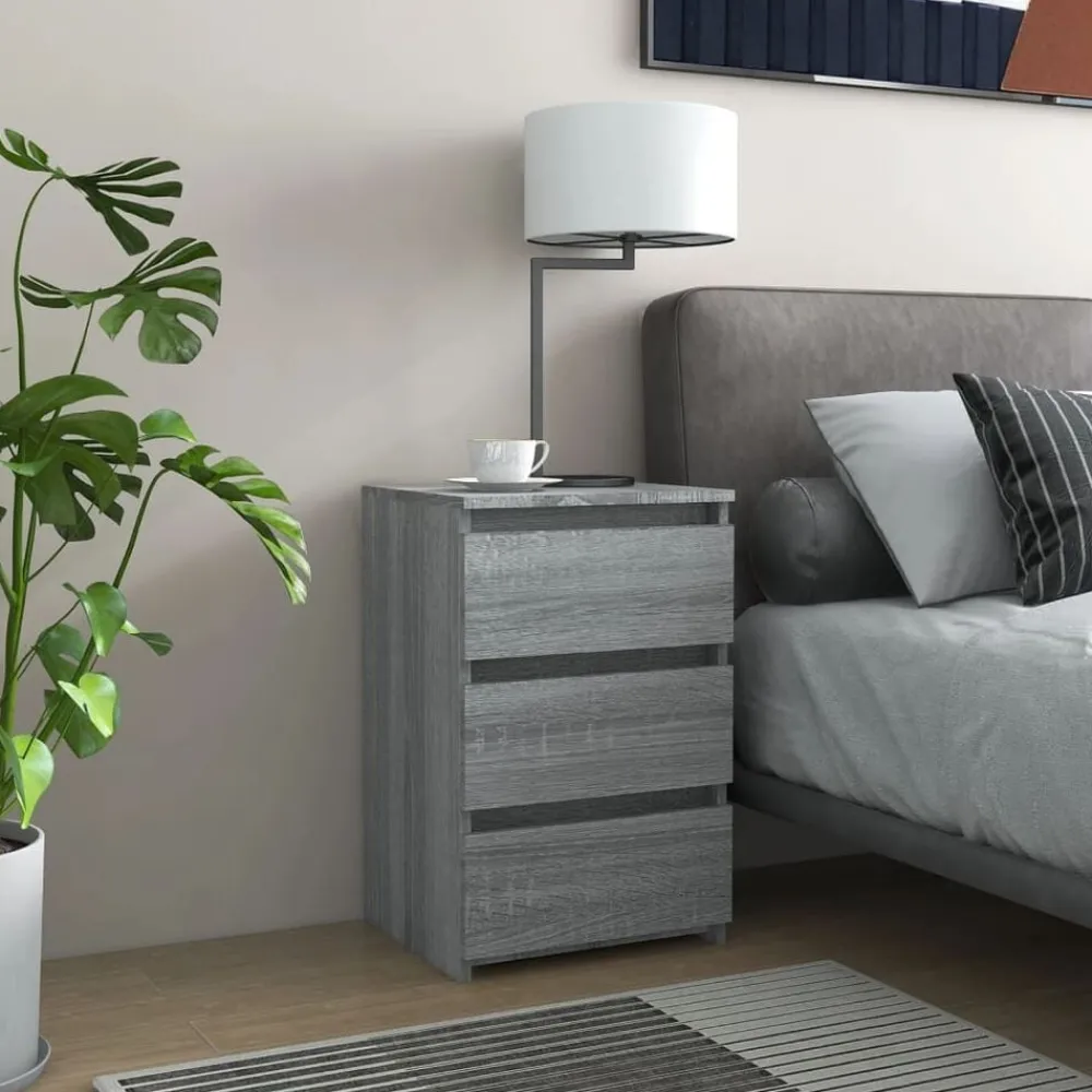 Nachtkastje 40x35x62,5 cm bewerkt hout eikenkleur>vidaXL Discount