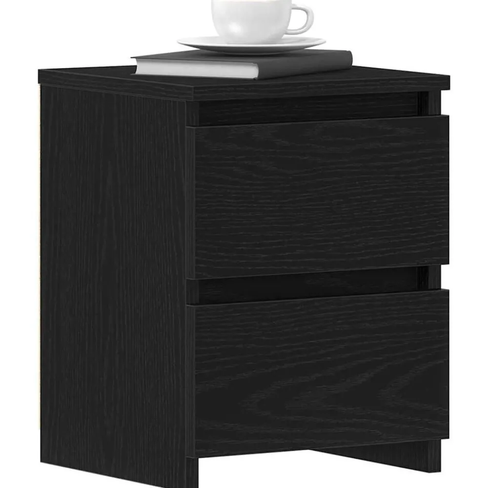 Tafels*vidaXL Nachtkastje 30x30x40 cm bewerkt hout Wit