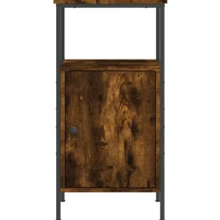 Nachtkastje 41x31x80 cm bewerkt hout kleurig><noscript><img width=