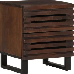 Tafels*vidaXL Nachtkastje 40x34x46 cm massief mangohout