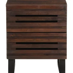 Tafels*vidaXL Nachtkastje 40x34x46 cm massief mangohout