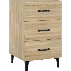 Nachtkastje 40x40x66 cm bewerkt hout kleurig>vidaXL