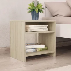 Nachtkastje 40x30x40 cm bewerkt hout kleurig>vidaXL Best