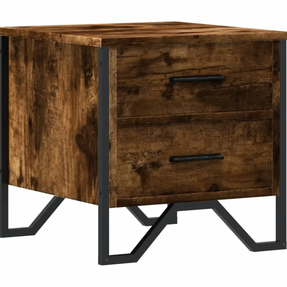 Nachtkastje 40x41x40 cm bewerkt hout kleurig>vidaXL Clearance