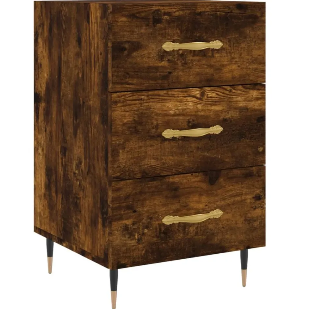 Nachtkastje 40x40x66 cm bewerkt hout kleurig>vidaXL