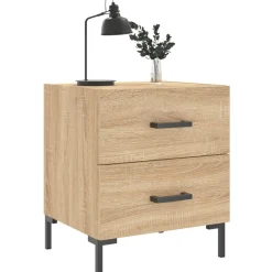 Nachtkastje 40x35x47,5 cm bewerkt hout kleurig><noscript><img width=