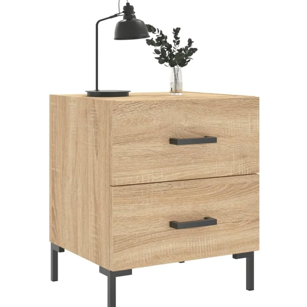 Nachtkastje 40x35x47,5 cm bewerkt hout kleurig>vidaXL Best