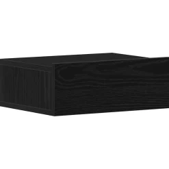 Tafels*vidaXL Nachtkastje zwevend 40x32x15 cm bewerkt hout Zwart eiken