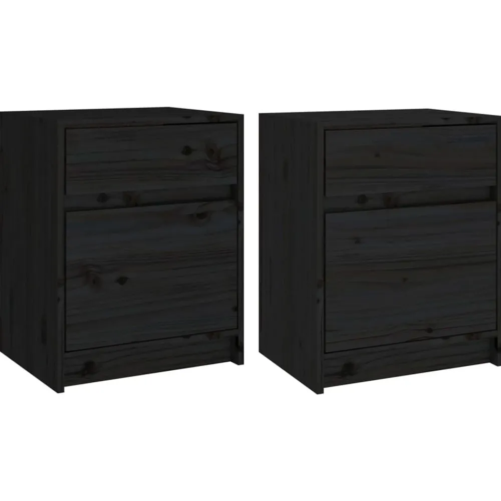 Nachtkastjes 2 st 40x31x50 cm massief grenenhout>vidaXL Outlet