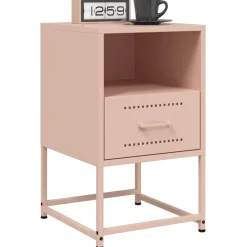 Nachtkastjes 2 st 36x39x60,5 cm staal><noscript><img width=