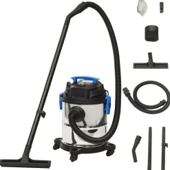 Huishoudelijke Apparaten*vidaXL Nat- en droogzuiger 1200 W 20 L zilverkleurig