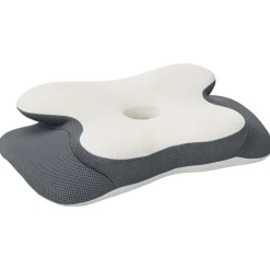Linnengoed*vidaXL Nek kussen Traagschuim 58 x 37,5 x 12 cm Wit