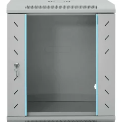 Elektronica*vidaXL Netwerk kabinet met opslag 53 x 45 x 60 cm Staal Grijs