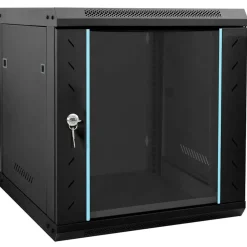 Elektronica*vidaXL Netwerk kabinet met opslag 53 x 60 x 60 cm Staal Zwart