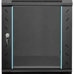 Elektronica*vidaXL Netwerk kabinet met opslag 53 x 60 x 60 cm Staal Zwart